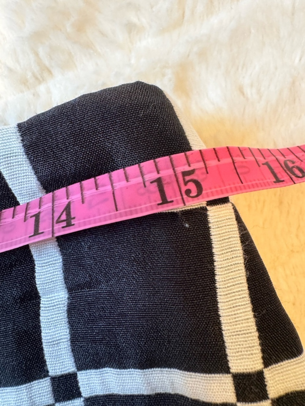 Ann Taylor Black White Grid Skirt Size 6 Mini Lined Career Preppy - Picture 13 of 13